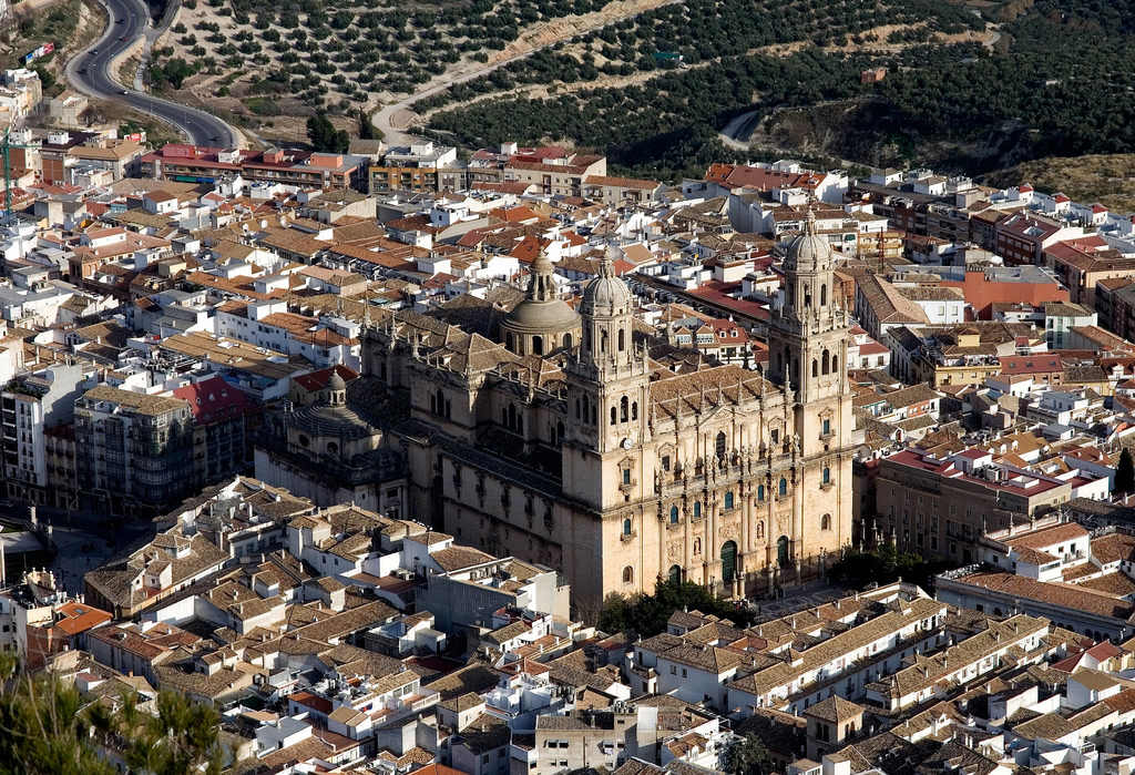 Típica foto de la Catedral de Jaén desde el cerro de Santa Catalina